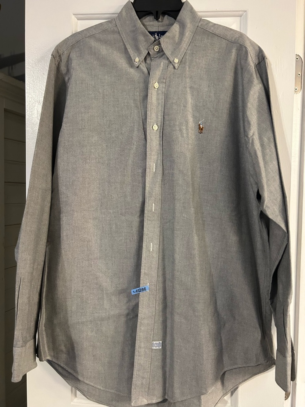 Ralph Lauren Gray Button-Down Oxford Shirt - Men's